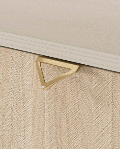 Komoda Forest KSZD106, drzwi, szuflady, Beż piaskowy/ Jodełka skandi, PIASKI Komoda Forest KSZD106, drzwi, szuflady, Beż piaskowy/ Jodełka skandi, PIASKI