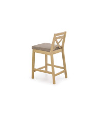 Krzesło barowe niskie Borys Low Dąb sonoma Inari23-2