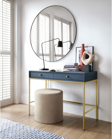 Toaletka, konsola Mono MT104, szufladki, Granatowa/ Złota rama, PIASKI Toaletka, konsola Mono MT104, szufladki, Granatowa/ Złota rama, PIASKI
