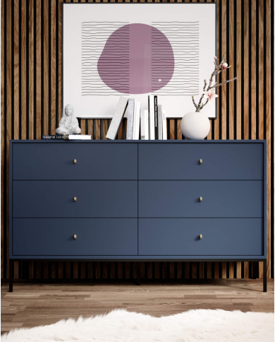 Toaletka, konsola Mono MT104, szufladki, Granatowa/ Czarna rama, PIASKI Toaletka, konsola Mono MT104, szufladki, Granatowa/ Czarna rama, PIASKI