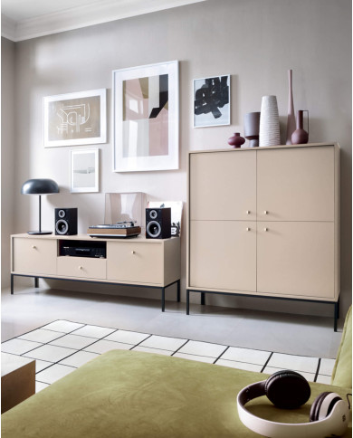 Toaletka, konsola Mono MT104, szufladki, Beż piaskowy/ Czarna rama, PIASKI Toaletka, konsola Mono MT104, szufladki, Beż piaskowy/ Czarna rama, PIASKI