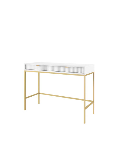 Toaletka, konsola Nova T104, szufladki, Biała/ Złota rama, PIASKI Toaletka, konsola Nova T104, szufladki, Biała/ Złota rama, PIASKI