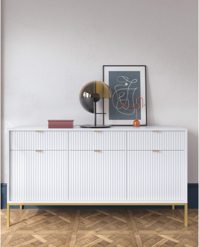 Toaletka, konsola Nova T104, szufladki, Biała/ Złota rama, PIASKI Toaletka, konsola Nova T104, szufladki, Biała/ Złota rama, PIASKI