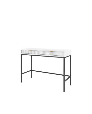 Toaletka, konsola Nova T104, szufladki, Biała/ Czarna rama, PIASKI Toaletka, konsola Nova T104, szufladki, Biała/ Czarna rama, PIASKI