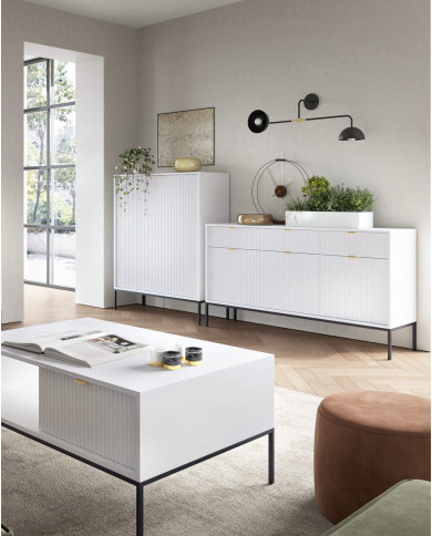 Toaletka, konsola Nova T104, szufladki, Biała/ Czarna rama, PIASKI Toaletka, konsola Nova T104, szufladki, Biała/ Czarna rama, PIASKI