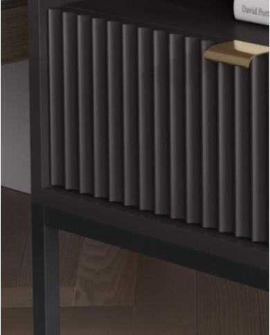 Toaletka, konsola Nova T104, szufladki, Czarna/ Czarna rama, PIASKI Toaletka, konsola Nova T104, szufladki, Czarna/ Czarna rama, PIASKI