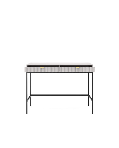 Toaletka, konsola Nova T104, szufladki, Szara/ Czarna rama, PIASKI