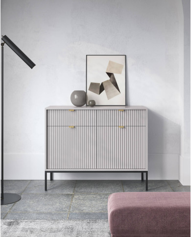 Toaletka, konsola Nova T104, szufladki, Szara/ Czarna rama, PIASKI Toaletka, konsola Nova T104, szufladki, Szara/ Czarna rama, PIASKI