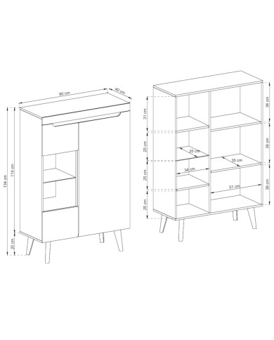 Witryna niska Nordi NWT90, dwudrzwiowa, Dąb artisan/ Czarna, PIASKI Witryna niska Nordi NWT90, dwudrzwiowa, Dąb artisan/ Czarna, PIASKI