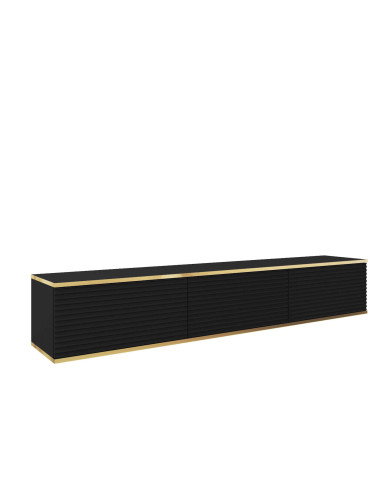 Szafka rtv Oro 175 MDF, drzwiczki, wisząca, Czarny/ Złoty, PIASKI Szafka rtv Oro 175 MDF, drzwiczki, wisząca, Czarny/ Złoty, PIASKI