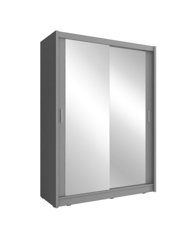 Szafa Maja 2, dwudrzwiowa 150 cm, przesuwna, półki, drążek wieszakowy, lustra, Grafit, PIASKI Szafa Maja 2, dwudrzwiowa 150 cm, przesuwna, półki, drążek wieszakowy, lustra, Grafit, PIASKI