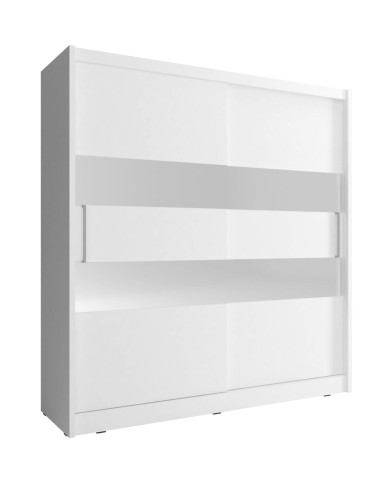 Szafa Maja 2, dwudrzwiowa 180 cm, przesuwna, półki, drążek wieszakowy, lustra, Biały, PIASKI Szafa Maja 2, dwudrzwiowa 180 cm, przesuwna, półki, drążek wieszakowy, lustra, Biały, PIASKI