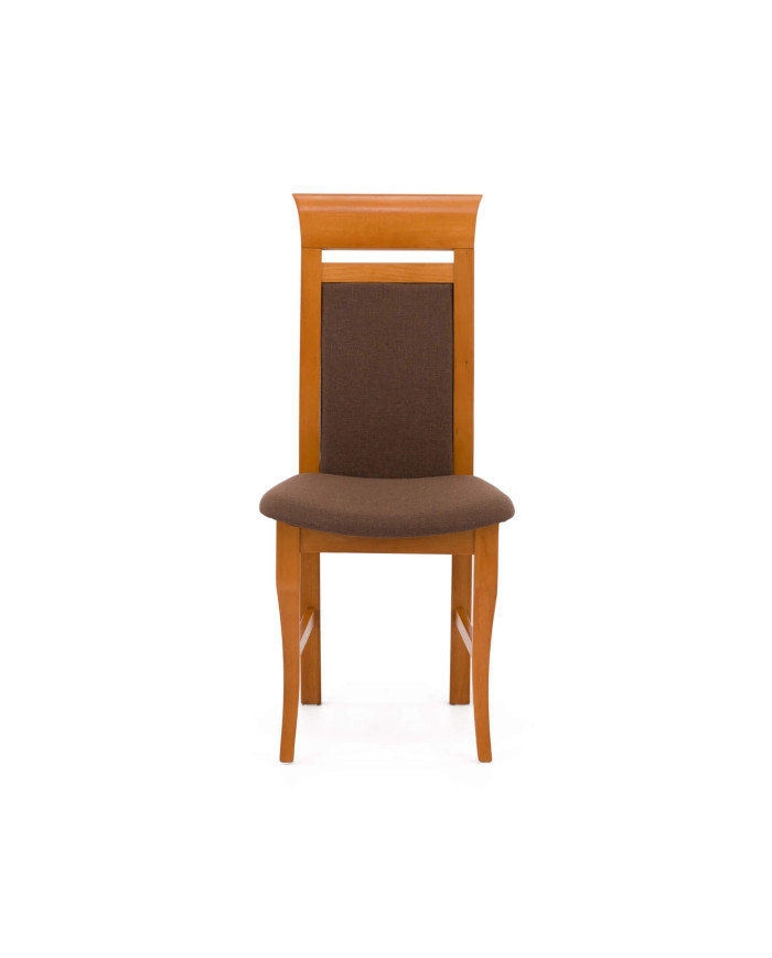 Krzesło Ada, drewniane, tapicerowane siedzisko i oparcie, Femix