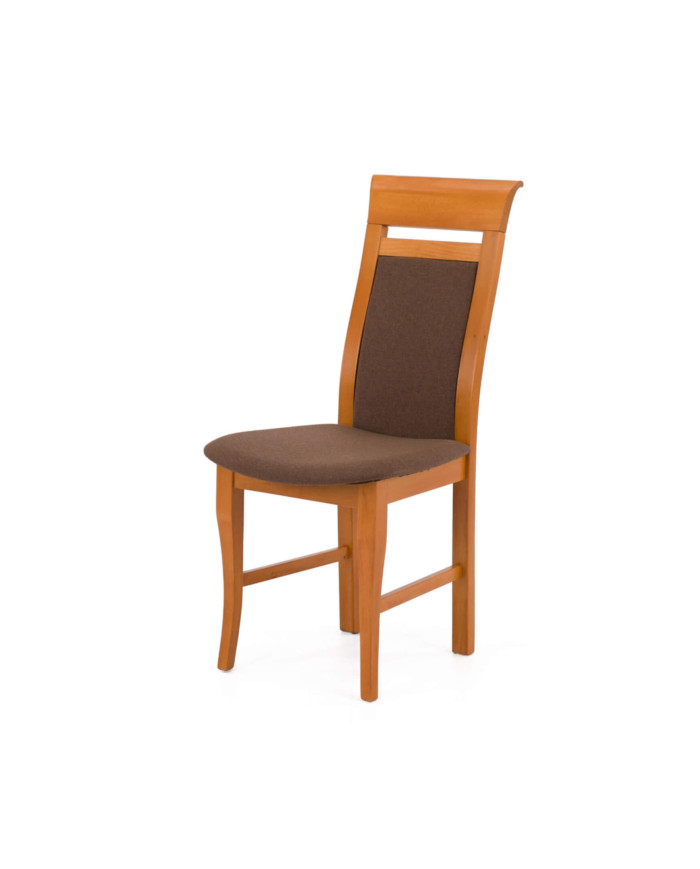 Krzesło Ada, drewniane, tapicerowane siedzisko i oparcie, Femix