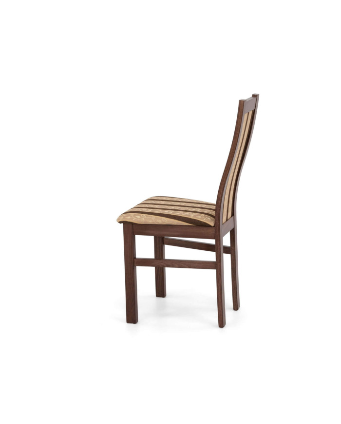 Krzesło Aga, drewniane, tapicerowane siedzisko i oparcie, Femix