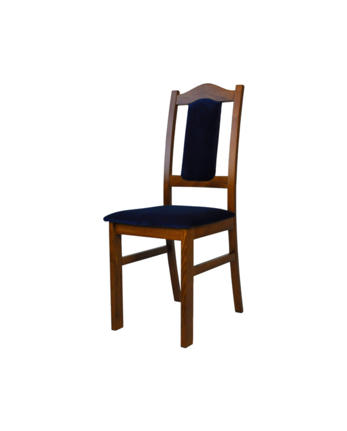 Krzesło Bis, drewniane, tapicerowane siedzisko i oparcie, Femix