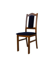 Krzesło Bis, drewniane, tapicerowane siedzisko i oparcie, Femix