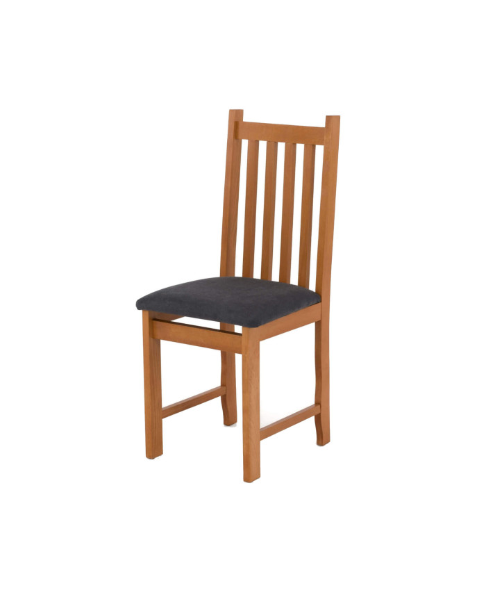 Krzesło Bistralka, drewniane, tapicerowane siedzisko, Femix