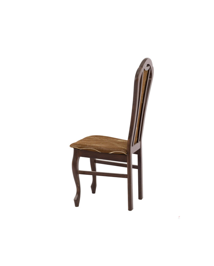 Krzesło Dama, drewniane, tapicerowane siedzisko i oparcie, Femix