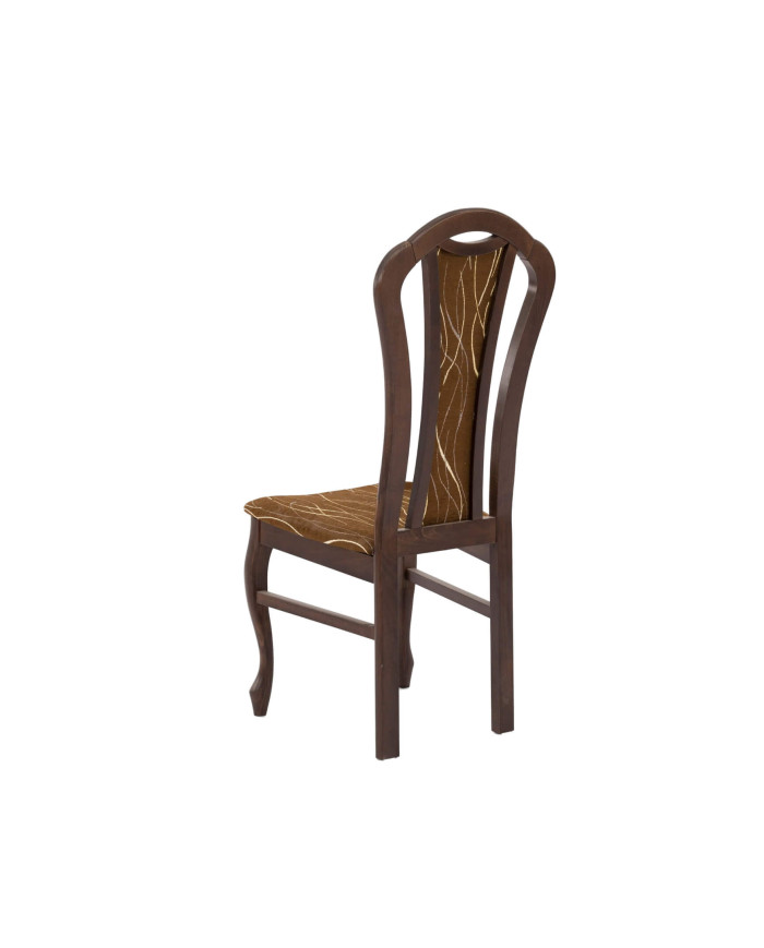 Krzesło Dama, drewniane, tapicerowane siedzisko i oparcie, Femix