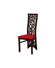 Krzesło Drzewko, drewniane, tapicerowane siedzisko, Femix