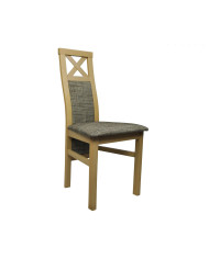 Krzesło Fabio, drewniane, tapicerowane siedzisko, Femix
