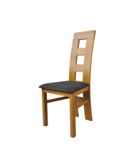 Krzesło Fila Wysoka, drewniane, tapicerowane siedzisko, Femix