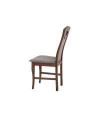 Krzesło Kamil, drewniane, tapicerowane siedzisko i oparcie, Femix