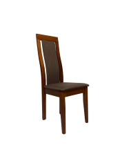 Krzesło Kanzas Niski, drewniane, tapicerowane siedzisko i oparcie, Femix