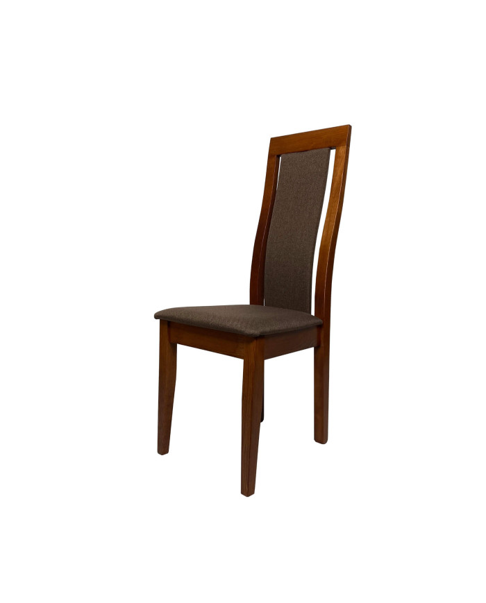 Krzesło Kanzas Niski, drewniane, tapicerowane siedzisko i oparcie, Femix