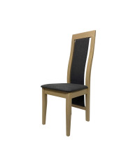 Krzesło Kanzas Wysoki, drewniane, tapicerowane siedzisko i oparcie, Femix