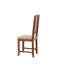 Krzesło KP10, drewniane, tapicerowane siedzisko i oparcie, Femix