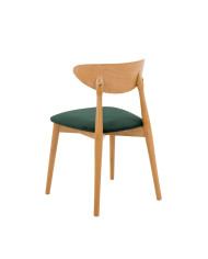 Krzesło Luis, drewniane, tapicerowane siedzisko, Femix