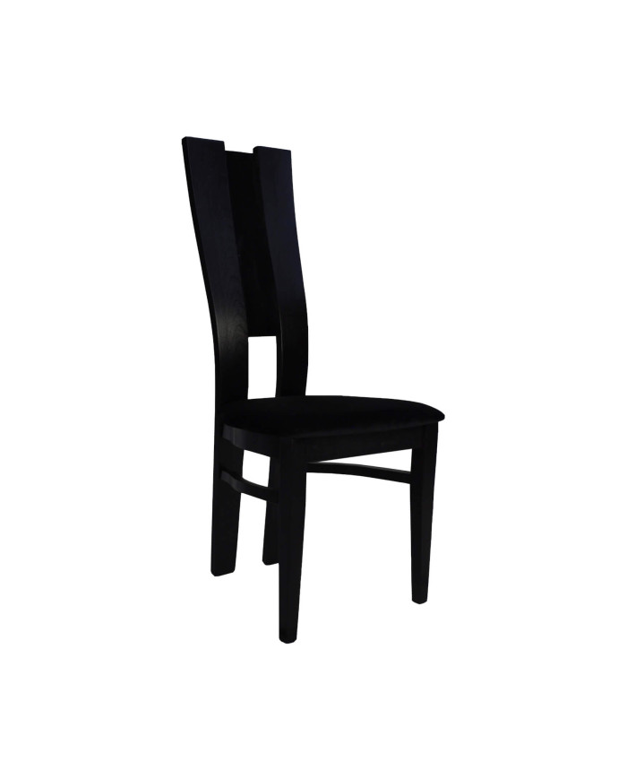 Krzesło Luiza, drewniane, tapicerowane siedzisko i oparcie, Femix
