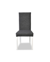 Krzesło Luna, drewniane, tapicerowane siedzisko i oparcie, Femix