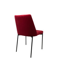 Krzesło Luka, metalowe, tapicerowane siedzisko i oparcie, Femix