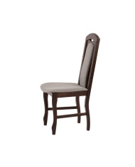 Krzesło Łuk, drewniane, tapicerowane siedzisko i oparcie, Femix