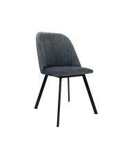 Krzesło Maja 1, metalowe, tapicerowane siedzisko i oparcie, Femix