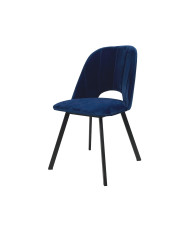 Krzesło Maja 2, metalowe, tapicerowane siedzisko i oparcie, Femix