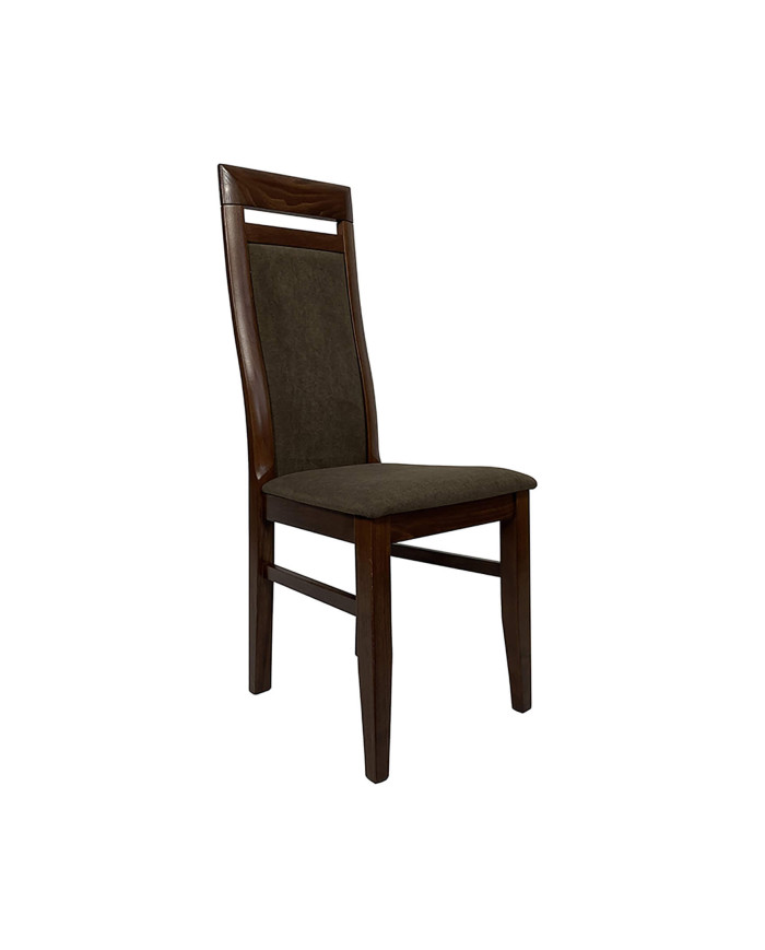 Krzesło Mydełko, drewniane, tapicerowane siedzisko i oparcie, Femix
