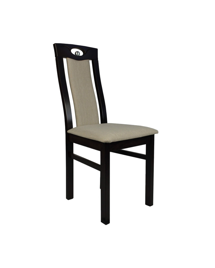 Krzesło Nicole, drewniane, tapicerowane siedzisko i oparcie, Femix