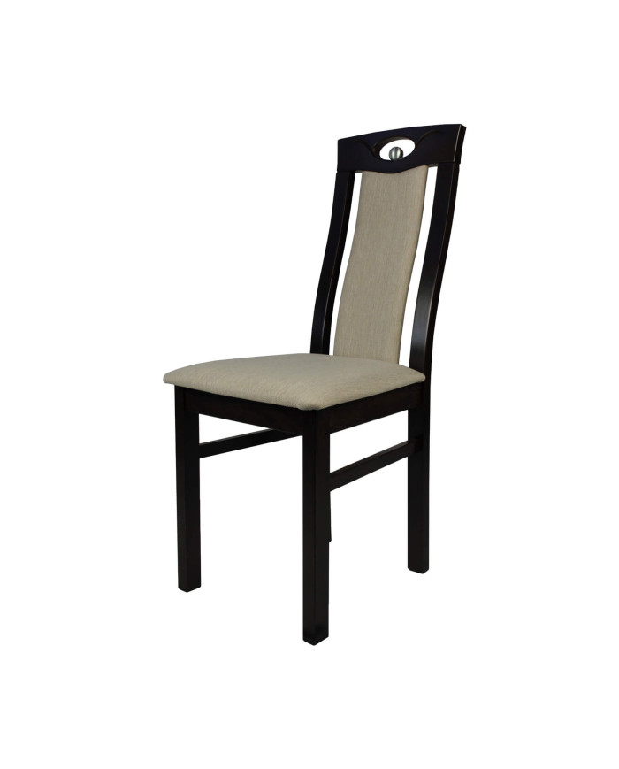 Krzesło Nicole, drewniane, tapicerowane siedzisko i oparcie, Femix