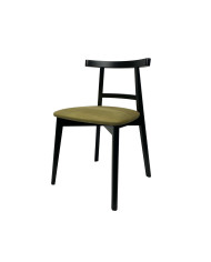 Krzesło Pablo, drewniane, tapicerowane siedzisko, Femix