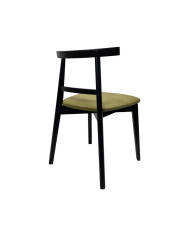 Krzesło Pablo, drewniane, tapicerowane siedzisko, Femix