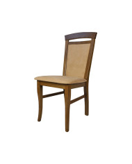Krzesło Tolek, drewniane, tapicerowane siedzisko i oparcie, Femix