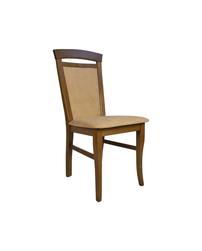 Krzesło Tolek, drewniane, tapicerowane siedzisko i oparcie, Femix