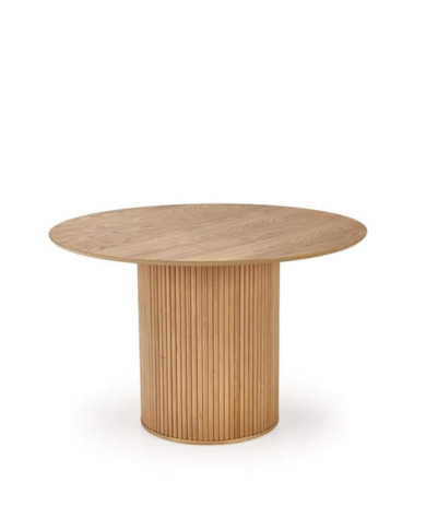 Stół kolumnowy Lopez, okrągły, 120/120/78 cm, okleina naturalna, dąb naturalny, HALMAR Stół kolumnowy Lopez, okrągły, 120/120/78 cm, okleina naturalna, dąb naturalny, HALMAR