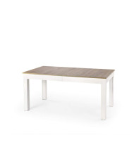 Stół Seweryn, rozkładany,160-300/90/76 cm, dąb sonoma/biały