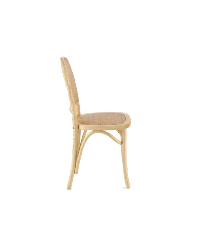 Krzesło skandynawskie K502, rattan naturalny, drewniane, HALMAR Krzesło skandynawskie K502, rattan naturalny, drewniane, HALMAR