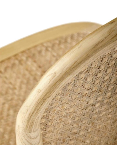 Krzesło skandynawskie K502, rattan naturalny, drewniane, HALMAR Krzesło skandynawskie K502, rattan naturalny, drewniane, HALMAR